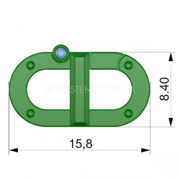 Восковая модель замка 15.8 x 8.4 мм (550040)
