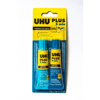 КЛЕЙ ЭПОКСИДНЫЙ ДВУХКОМПОНЕНТНЫЙ "UHU" PLUS ГОЛУБОЙ (30ML) КЛЕЙ ЭПОКСИДНЫЙ ДВУХКОМПОНЕНТНЫЙ "UHU" PLUS ГОЛУБОЙ (30ML)